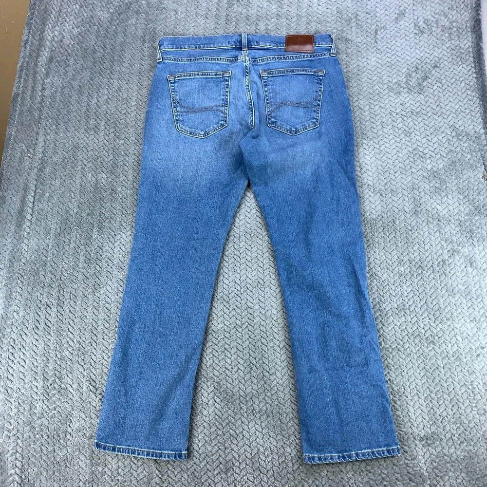 Hollister Slim Straight Epic Flex Jeans Men 33x30 (Fits 34x29) Blue Stretch Fade